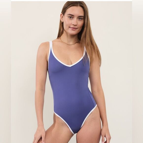Athleta Blue One Piece Swimsuit - Picture 2 of 9